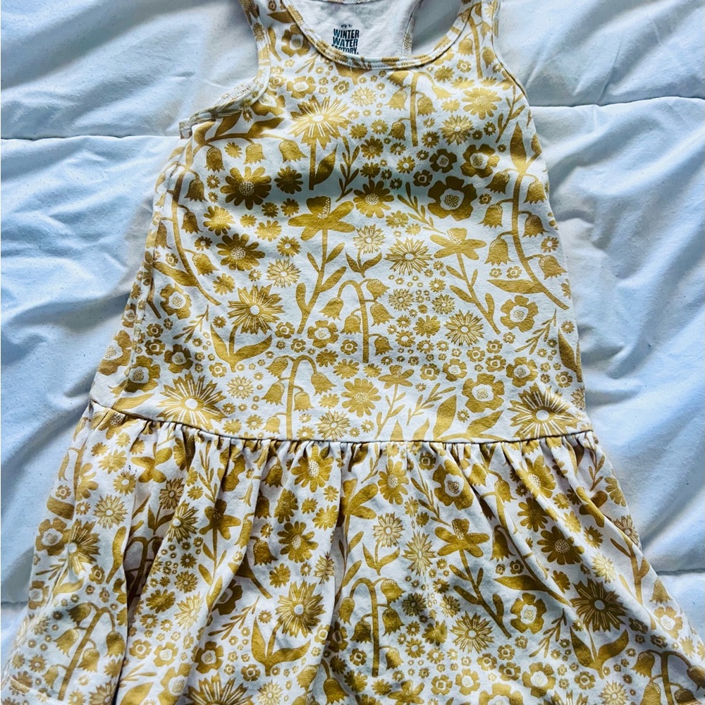 Valencia dress in Iris Floral Yellow